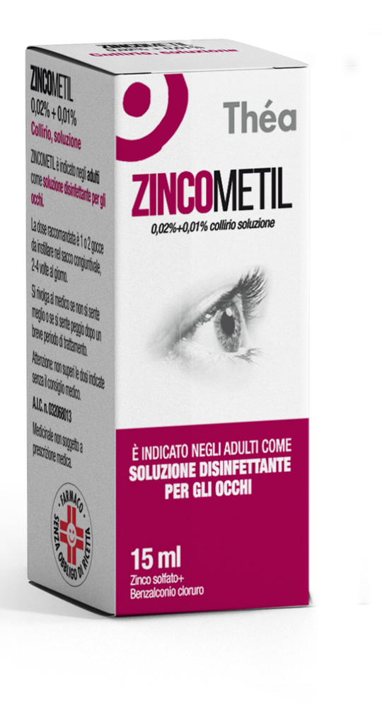 ZINCOMETIL*collirio 15 ml 0,02% + 0,01%