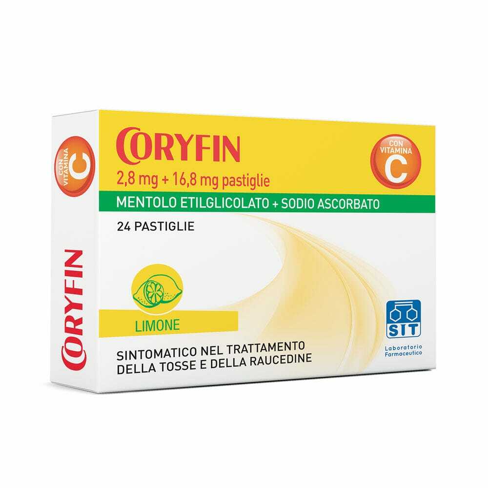CORYFIN C*24 pastiglie limone 2,8 mg + 16,8 mg