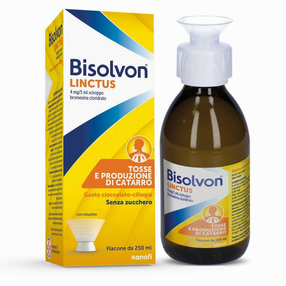 BISOLVON*linctus scir 250 ml 4 mg/5 ml aroma cioccolato ciliegia