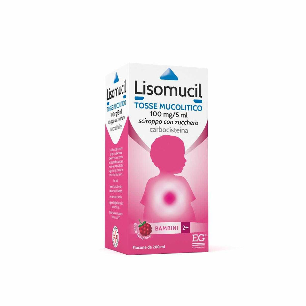 LISOMUCIL TOSSE MUCOLITICO*BB sciroppo 200 ml 100 mg/5 ml con zucchero