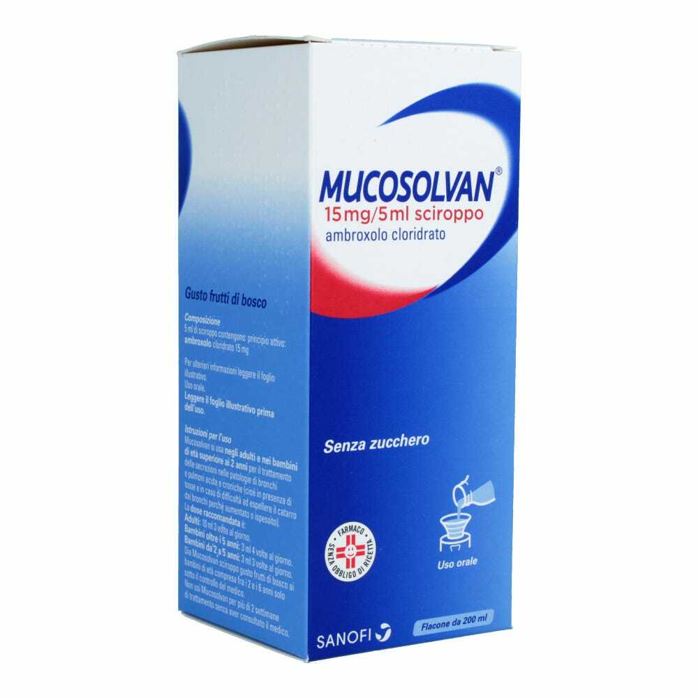 MUCOSOLVAN*sciroppo 200 ml 15 mg/5 ml aroma frutti di bosco