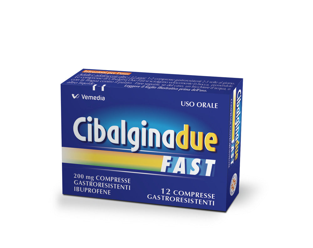 CIBALGINA DUE FAST*12 cpr gastrores 200 mg