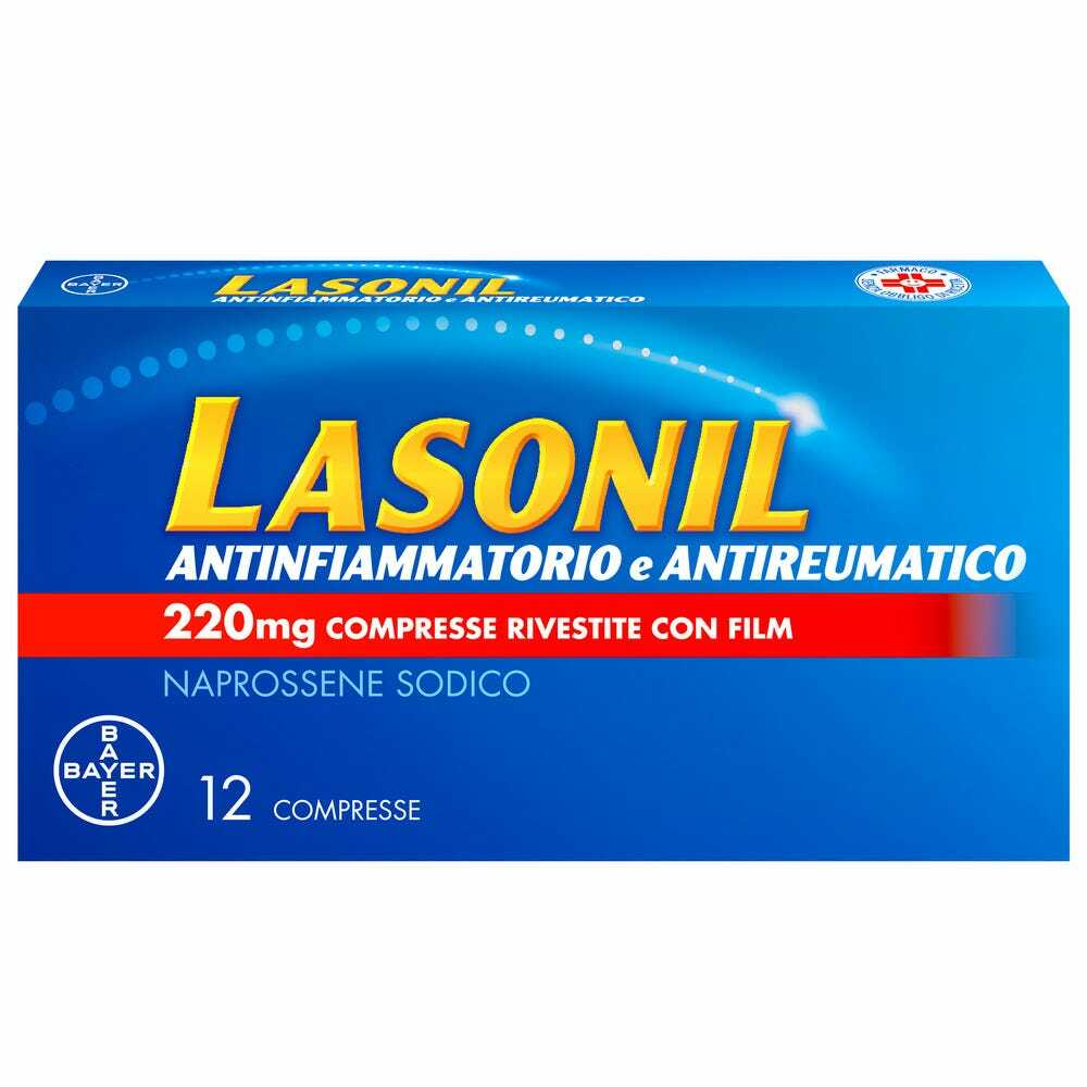 LASONIL ANTINFIAMMATORIO E ANTIREUMATICO*12 cpr riv 220 mg