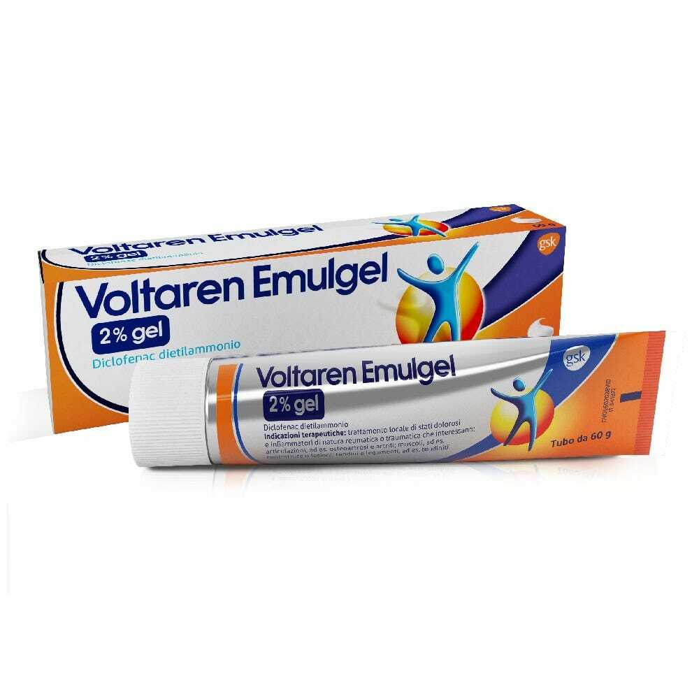 VOLTAREN EMULGEL*gel derm 60 g 2% additivo antibloccaggio masterbatch