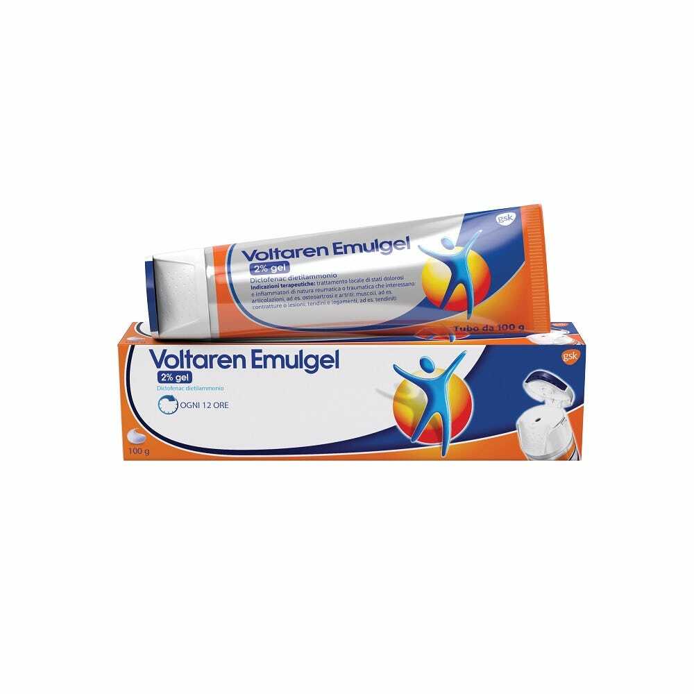 VOLTAREN EMULGEL*gel derm 100 g 2% additivo antibloccaggio masterbatch