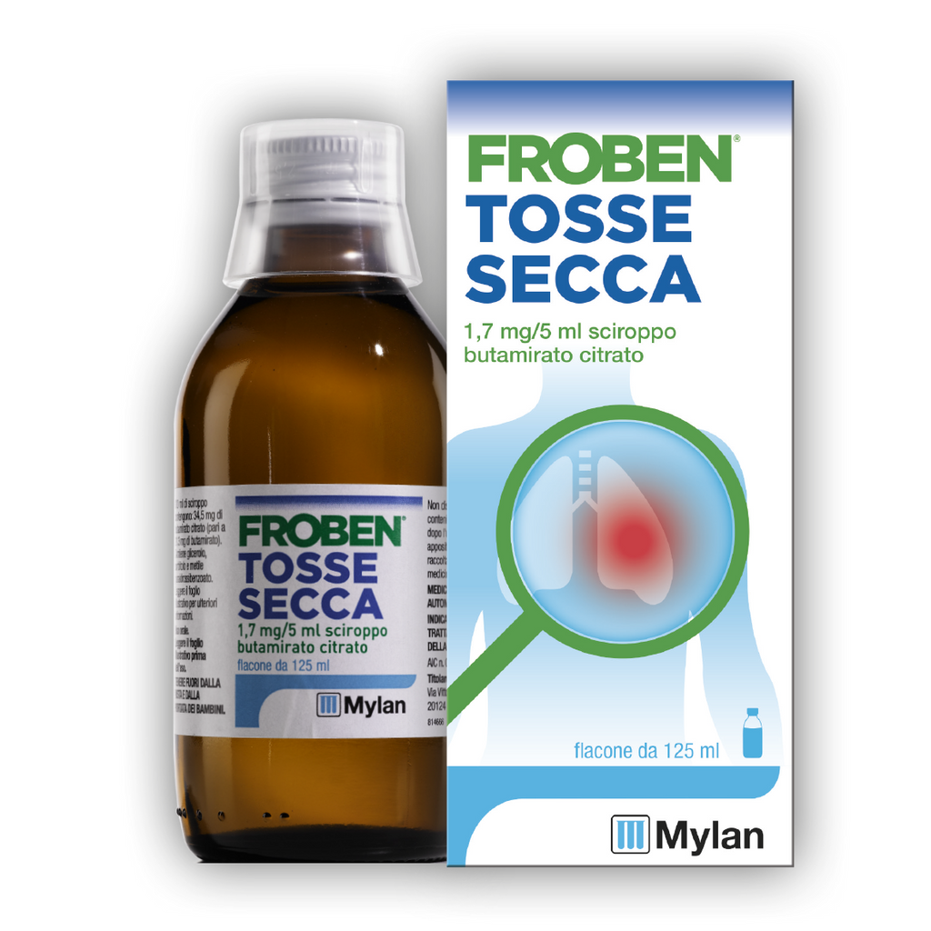 FROBEN TOSSE SECCA*1 flacone 125 ml 1,7 mg/5 ml sciroppo