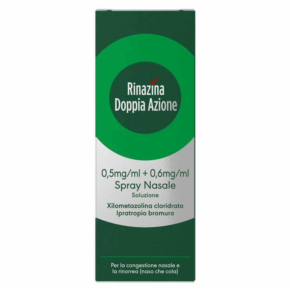 RINAZINA DOPPIA AZIONE*spray nasale 10 ml 0,5 mg/ml + 0,6 mg/ml