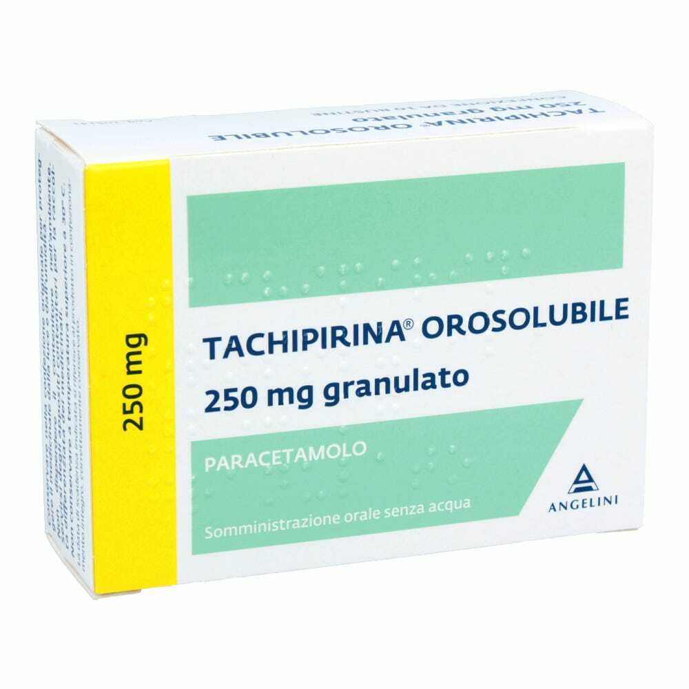 TACHIPIRINA OROSOLUBILE*10 buste grat 250 mg gusto fragola evaniglia