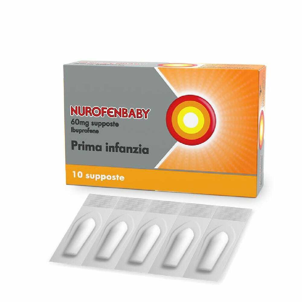 NUROFENBABY*10 supp 60 mg prima infanzia