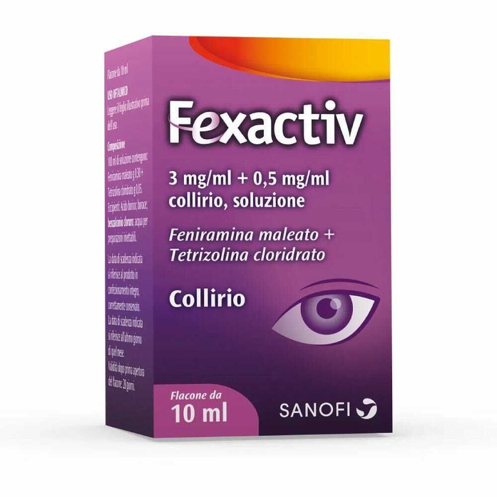 FEXACTIV*collirio 10 ml 3 mg/ml + 0,5 mg/ml