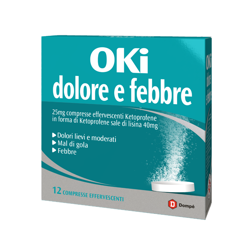 OKI DOLORE E FEBBRE*12 cpr eff 25 mg