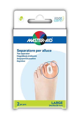 SEPARATORE DITA IN GEL MASTER-AID FOOTCARE PER ALLUCE LARGE2 PEZZI D2