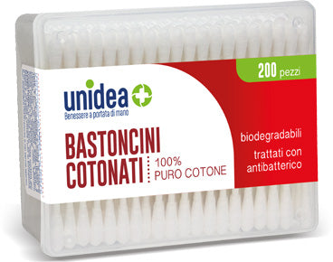 UNIDEA BASTONCINI COTONATI 200 PEZZI