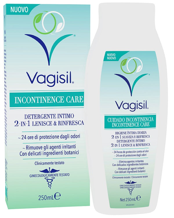 VAGISIL INCONTINENCE CARE DETERGENTE INTIMO 2IN1 LENISCE & RINFRESCA 250 ML