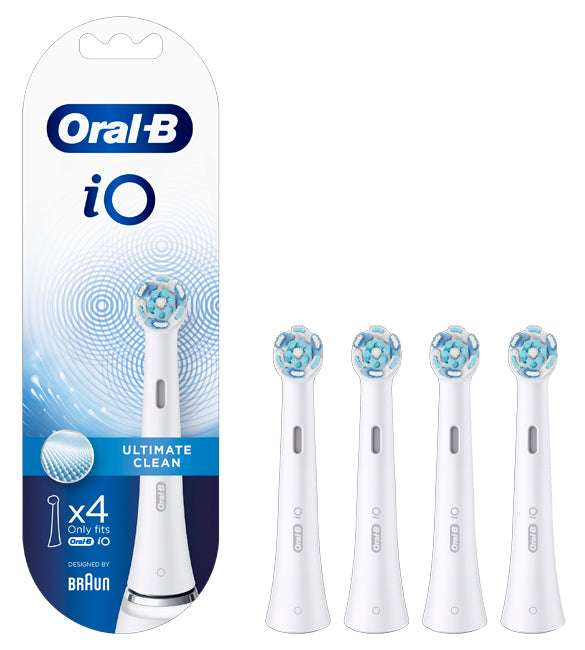 ORALB POWER REFILL IO ULTIMATE CLEAN WHITE 4 PEZZI