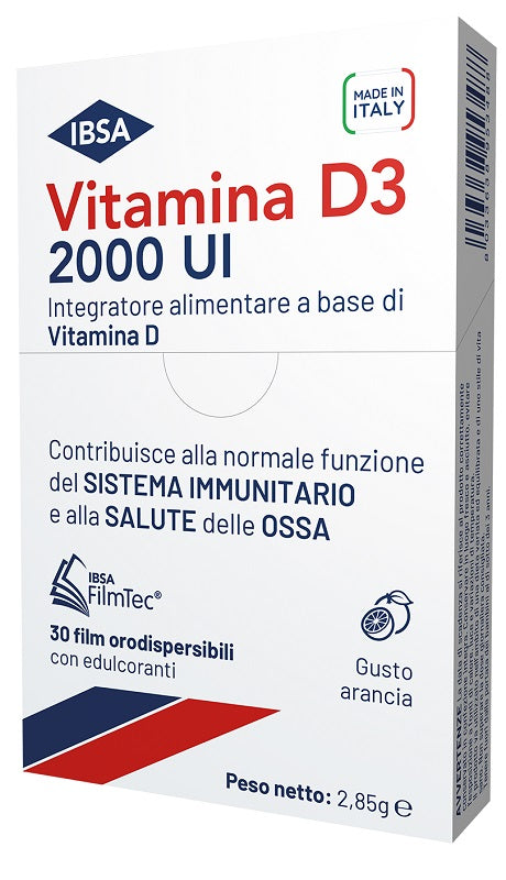 VITAMINA D3 IBSA 2000 UI 30 FILM ORODISPERSIBILI