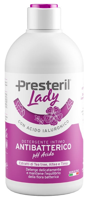 LADY PRESTERIL DETERGENTE INTIMO ANTIBATTERICO/PH ACIDO 500ML