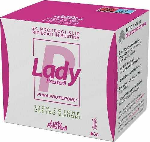 LADY PRESTERIL PROTEGGI SLIP RIPIEGATI BIODEGRADABILI 24 PEZZI