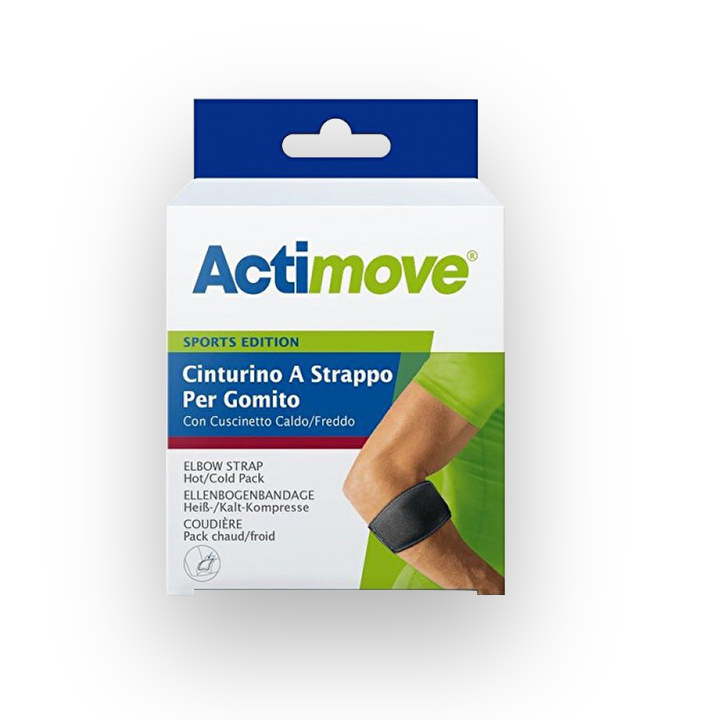 ACTIMOVE SPORTS EDITION CINTURINO A STRAPPO PER GOMITO CON CUSCINETTO CALDO/FREDDO UNIVERSALE